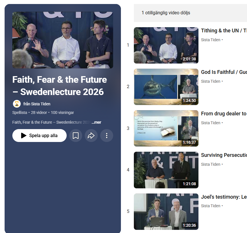 Watch Swedenlecture 2026 – Faith, Fear & the Future / Se Swedenlecture 2026 – Tro, rädsla och framtiden